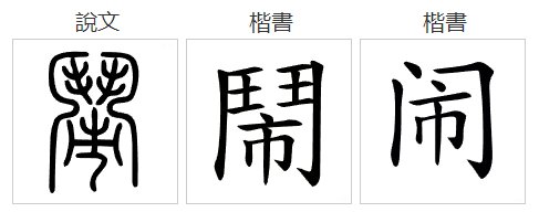 闹字是半包围结构吗?
