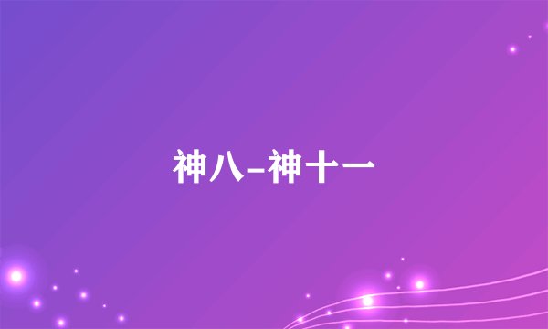 神八-神十一