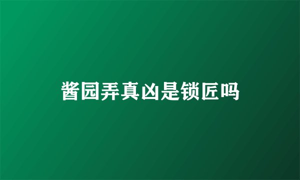酱园弄真凶是锁匠吗