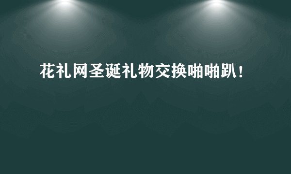 花礼网圣诞礼物交换啪啪趴！