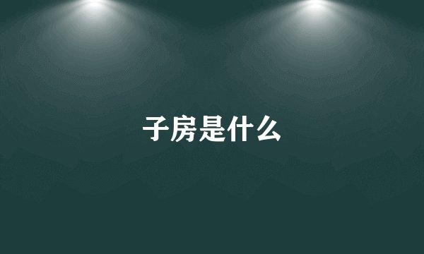 子房是什么