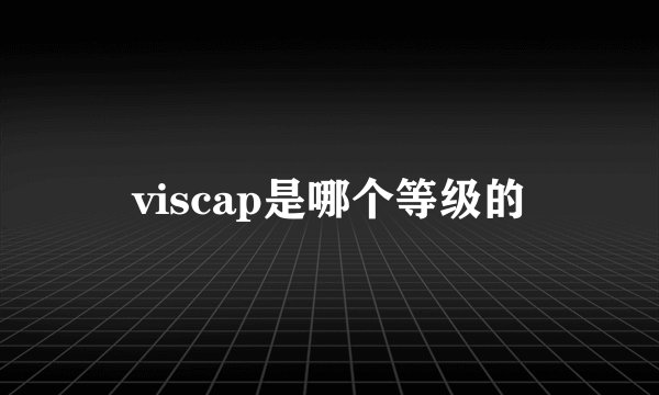 viscap是哪个等级的
