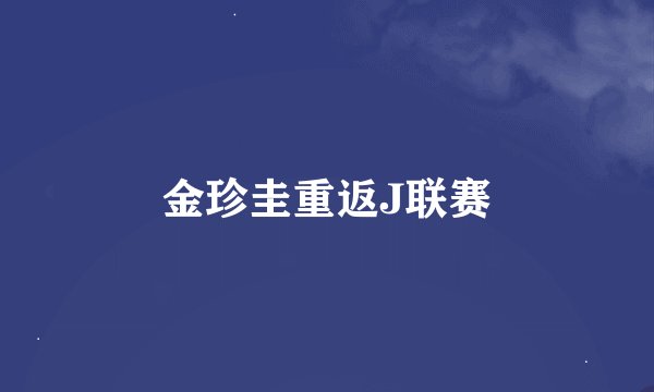 金珍圭重返J联赛