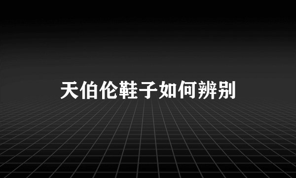 天伯伦鞋子如何辨别