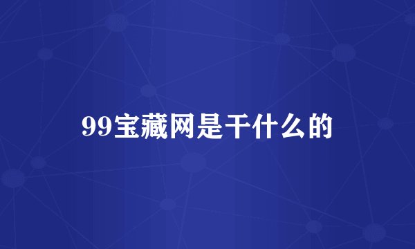 99宝藏网是干什么的