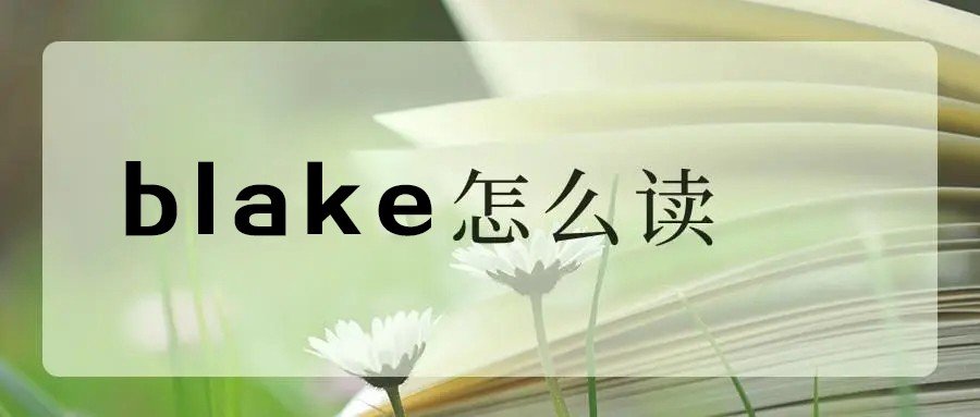 blake怎么读