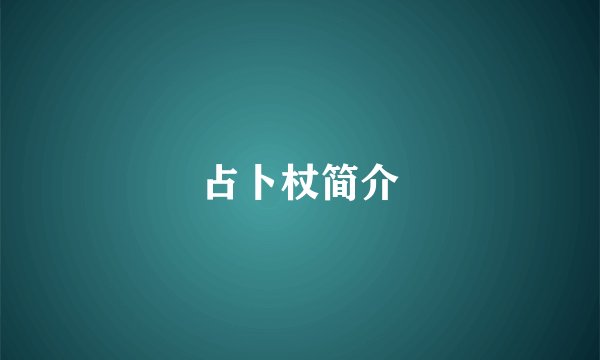 占卜杖简介