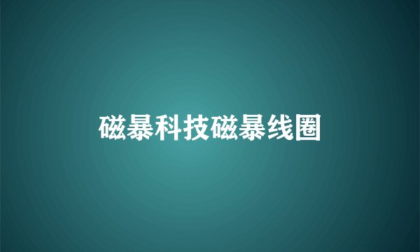 磁暴科技磁暴线圈