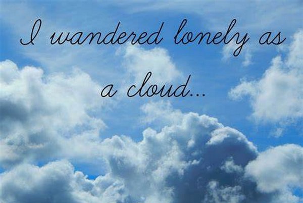 I Wandered Lonely as a Cloud的全诗英文翻译