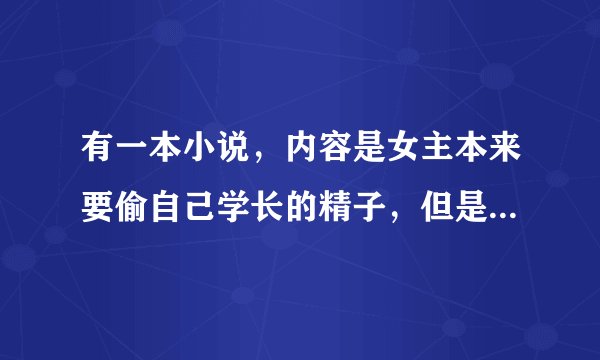 有一本小说，内容是女主本来要偷自己学长的精子，但是偷成了男主的，后来因为出车祸失忆了，
