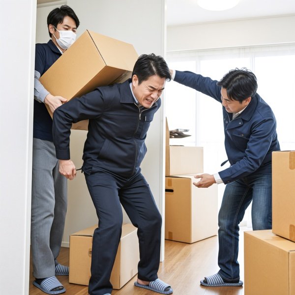 日本搬家工人当着丈夫面被欺负是什么