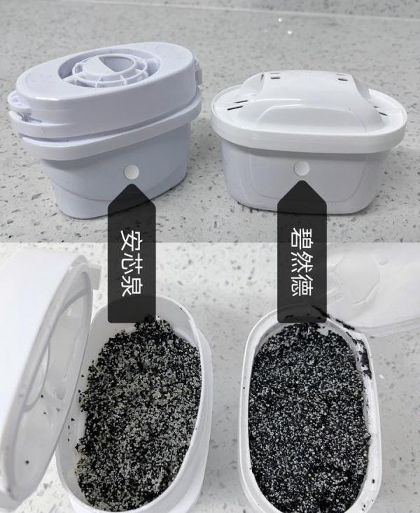 拆解滤水壶滤芯，碧然德&安芯泉