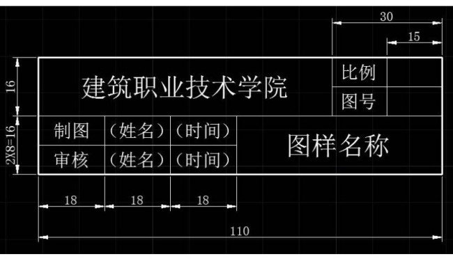 cad图纸标题栏尺寸是多少?