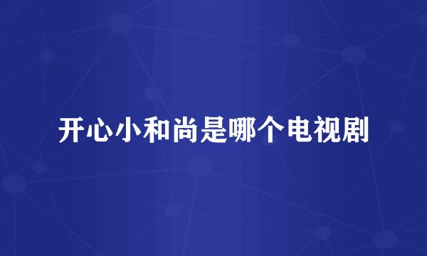 开心小和尚是哪个电视剧