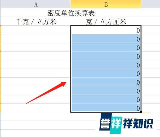 密度的单位换算方法