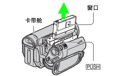 sony 磁带摄像机卡带怎么取磁带