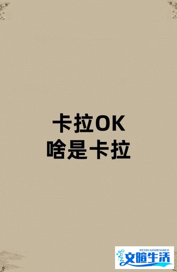 卡拉OK的卡拉是啥?