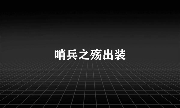 哨兵之殇出装