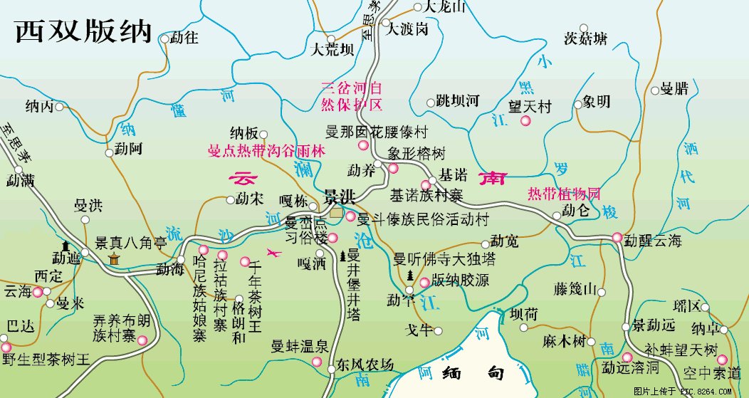 云南西双版纳海拔多少