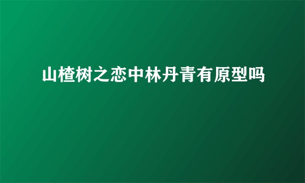 山楂树之恋中林丹青有原型吗