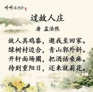 过故人庄诗句注音