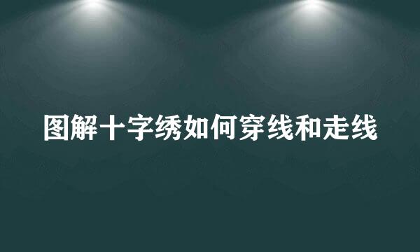 图解十字绣如何穿线和走线