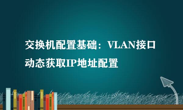 交换机配置基础：VLAN接口动态获取IP地址配置