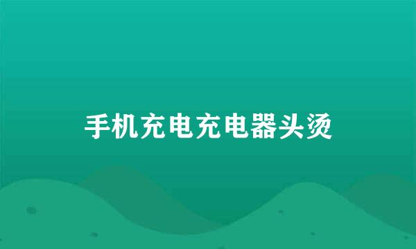 手机充电充电器头烫
