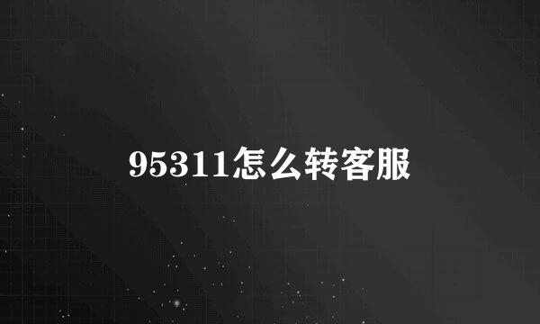 95311怎么转客服