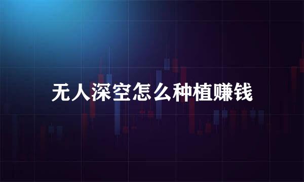 无人深空怎么种植赚钱