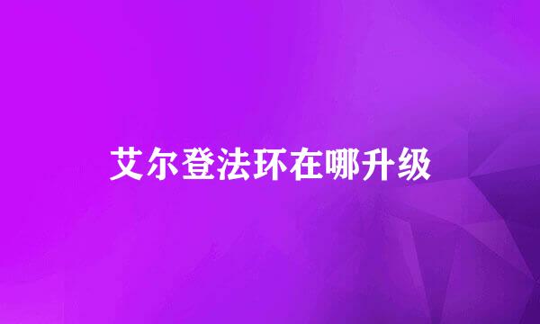 艾尔登法环在哪升级