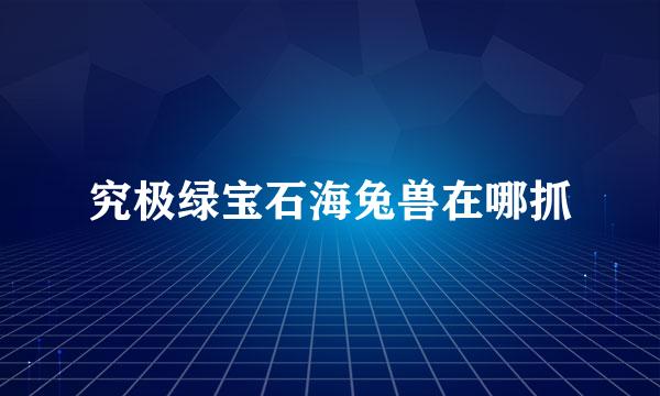 究极绿宝石海兔兽在哪抓
