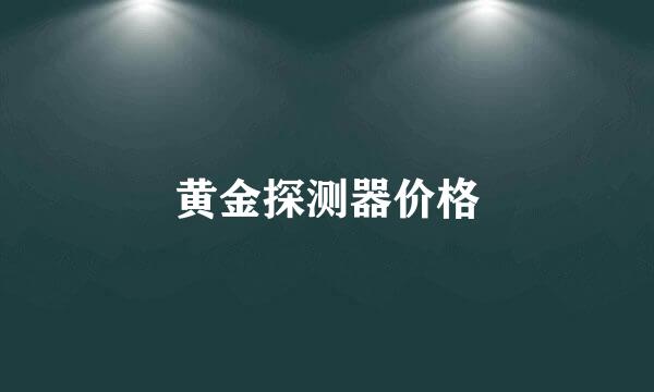 黄金探测器价格