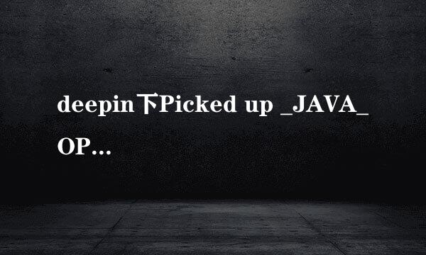 deepin下Picked up _JAVA_OPTIONS错误怎么办