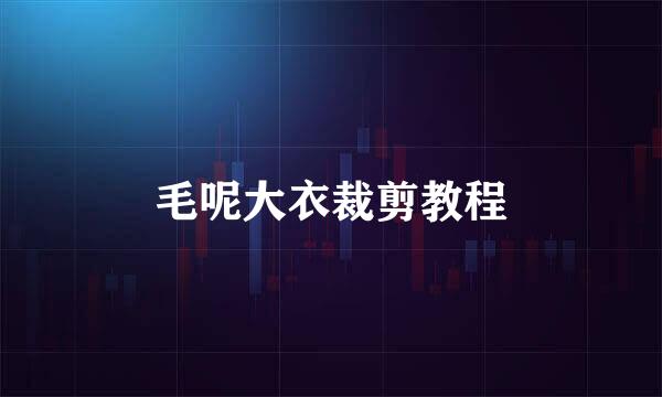 毛呢大衣裁剪教程