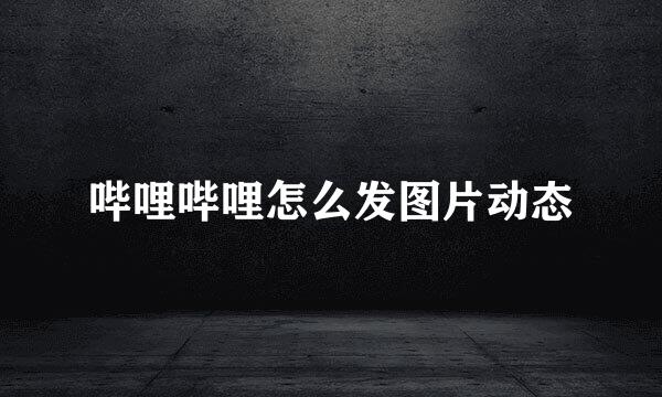 哔哩哔哩怎么发图片动态