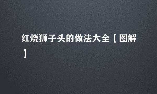 红烧狮子头的做法大全【图解】