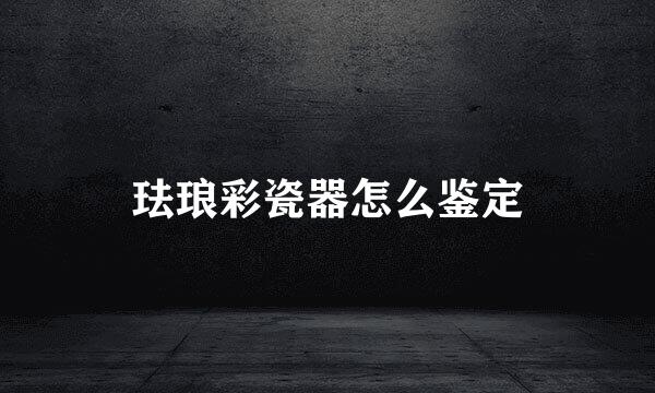 珐琅彩瓷器怎么鉴定