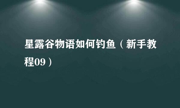 星露谷物语如何钓鱼（新手教程09）