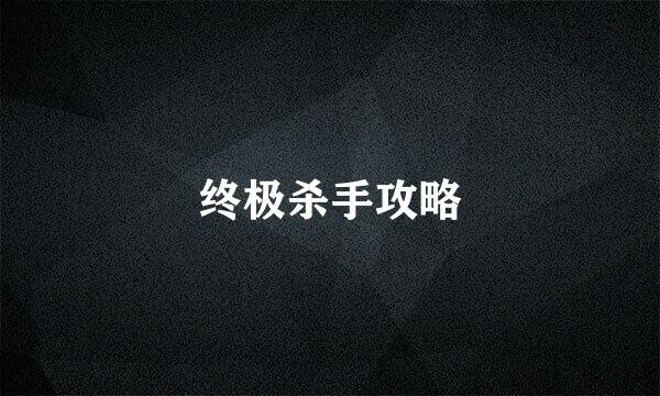 终极杀手攻略