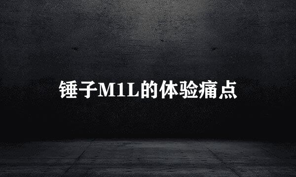 锤子M1L的体验痛点