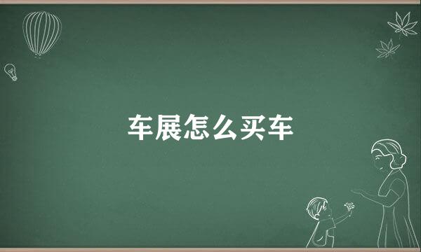 车展怎么买车