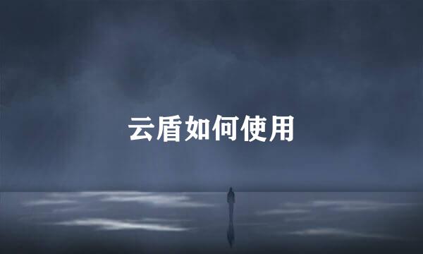 云盾如何使用