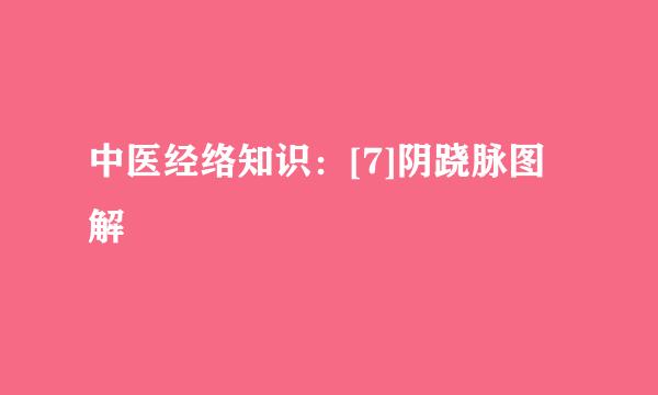中医经络知识：[7]阴跷脉图解