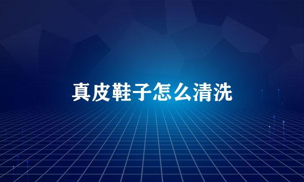 真皮鞋子怎么清洗