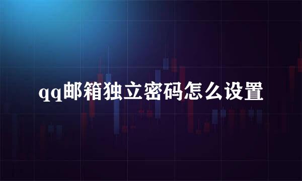 qq邮箱独立密码怎么设置