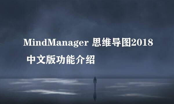 MindManager 思维导图2018 中文版功能介绍