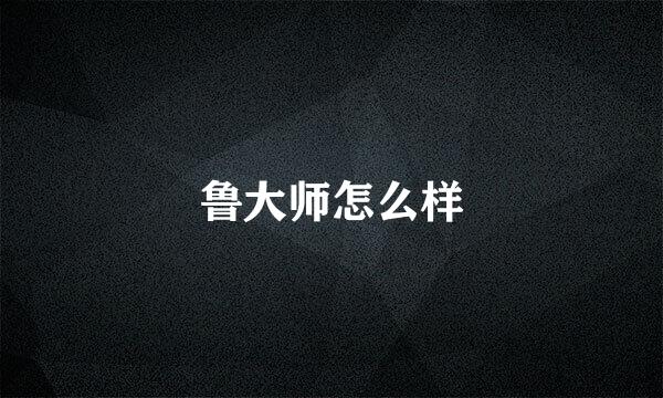 鲁大师怎么样