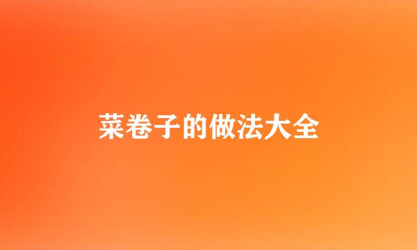 菜卷子的做法大全