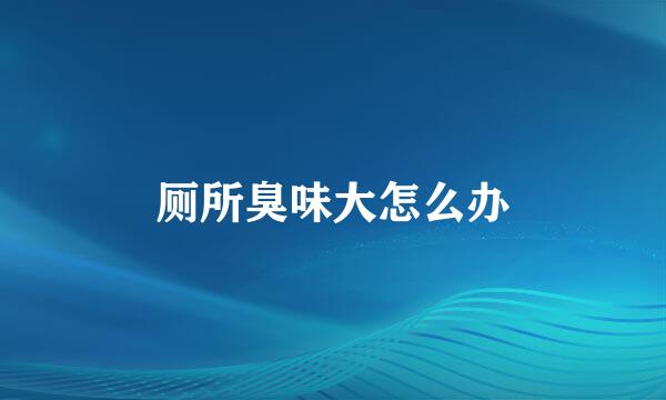 厕所臭味大怎么办